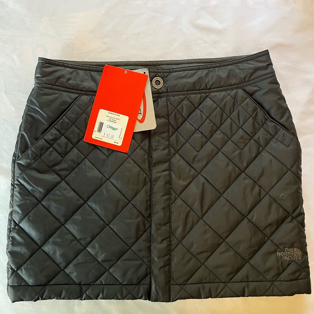 The North Face Black Quilted Mini Skirt Athletic Casual